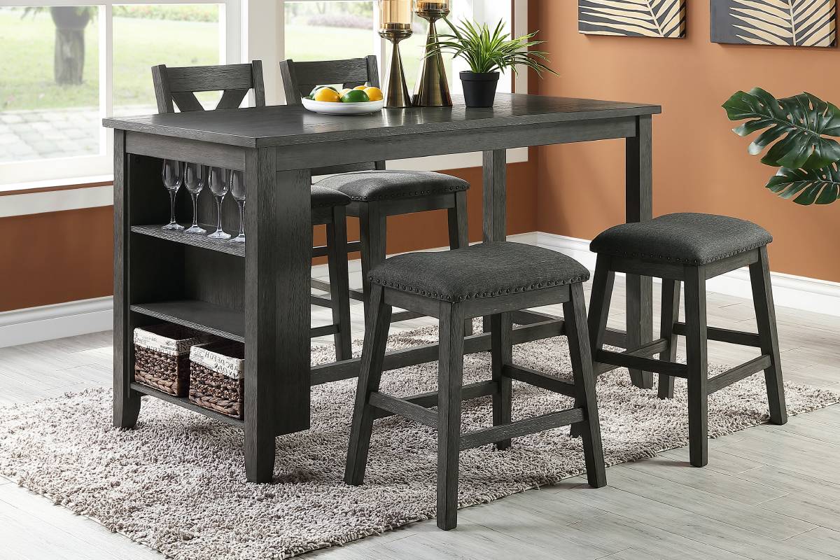5-Pcs Counter Height Table Set
