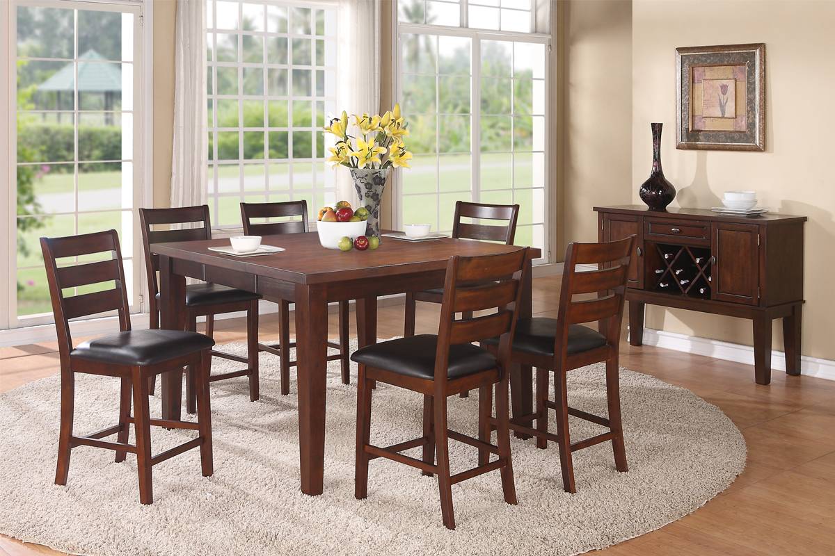 7-Pcs Counter Height Table Set