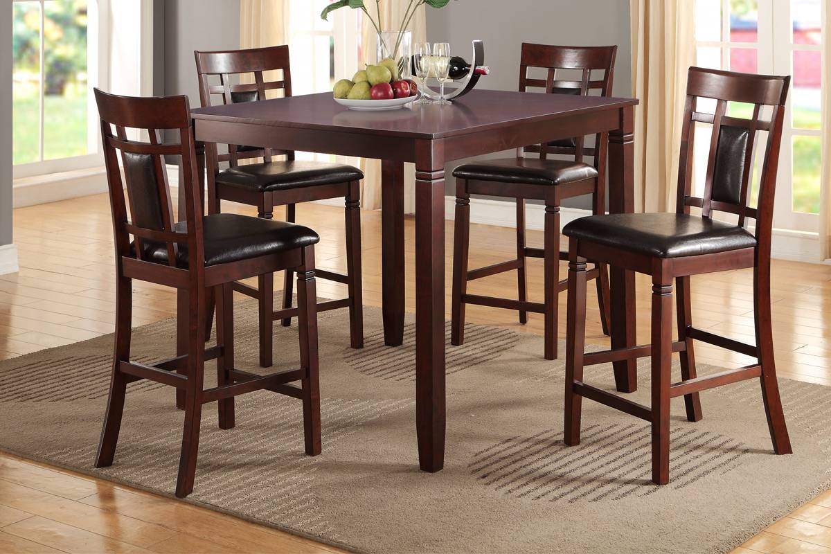 5-Pcs Counter Height Dining Set