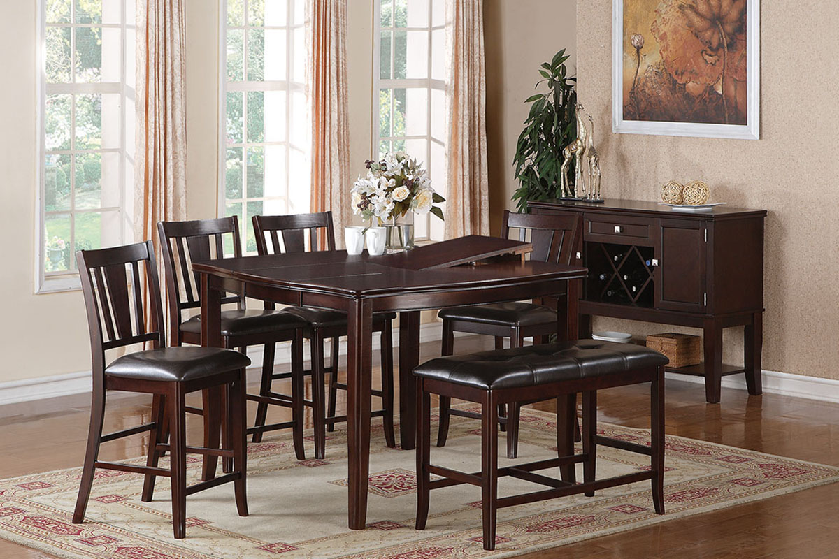 6-Pcs Counter Height Table Set