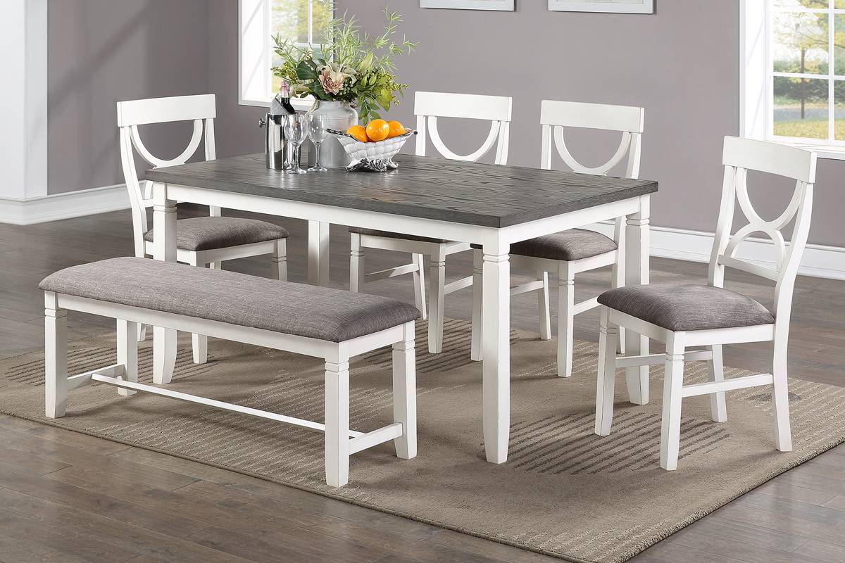 6-Pcs Dining Set White