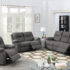 Power Motion Sofa & Loveseat Set Slate Blue