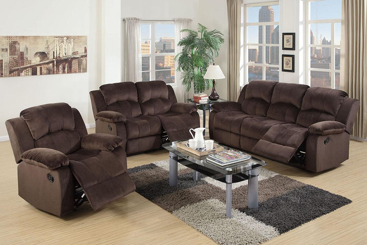 Motion Sofa & Loveseat Set Chocolate