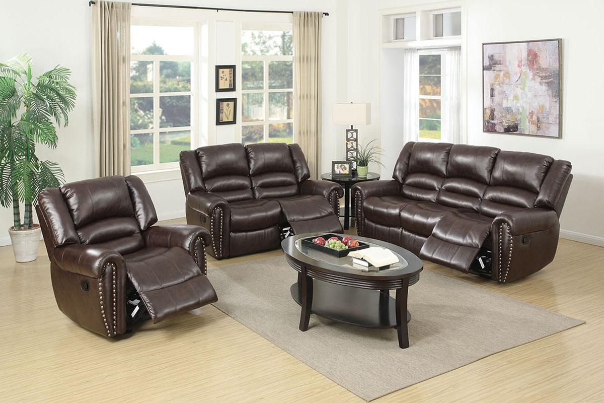 Motion Sofa & Loveseat Dark Brown