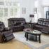 Motion Sofa & Loveseat Dark Brown