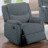 Single Recliner Dark Grey
