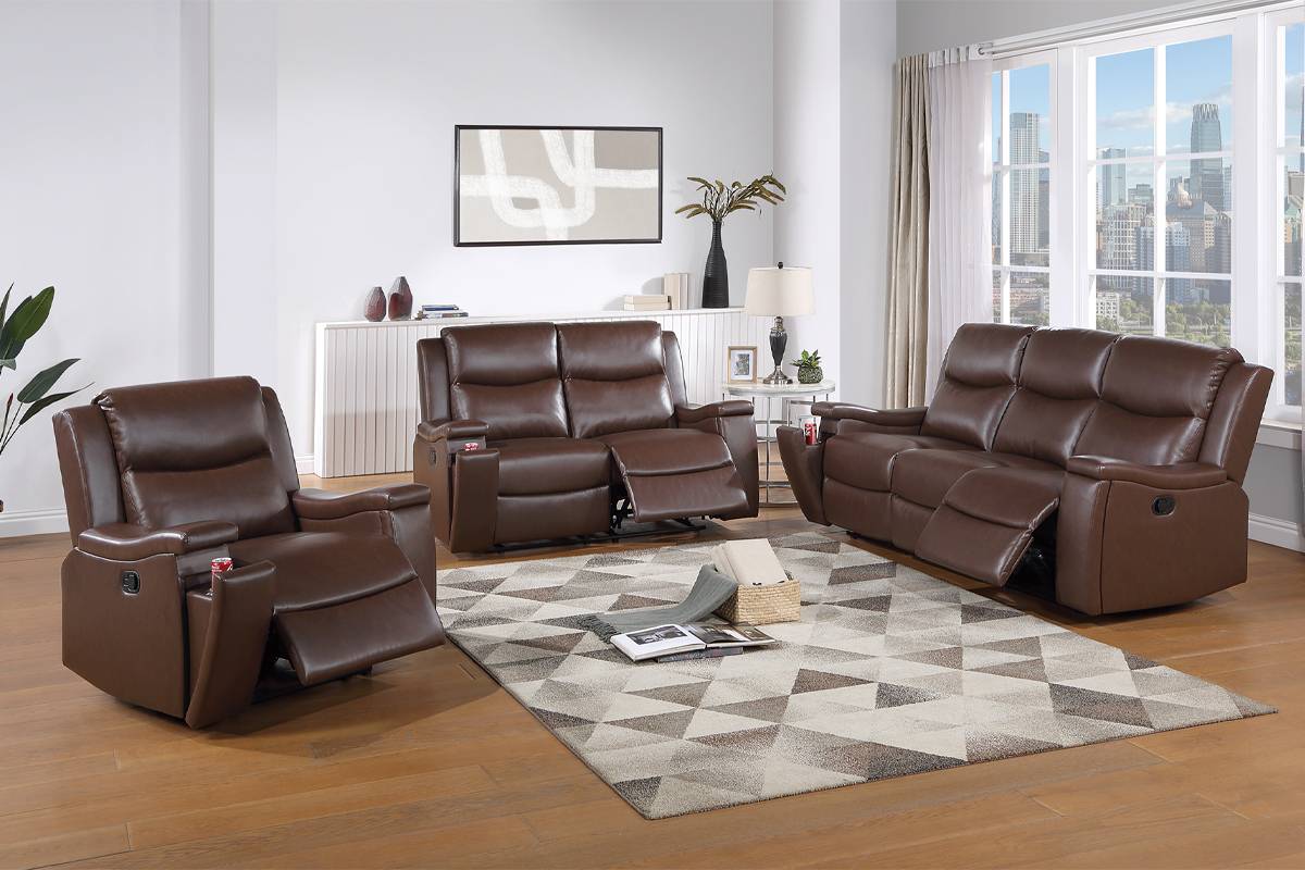 Motion Sofa & Loveseat Set Camel