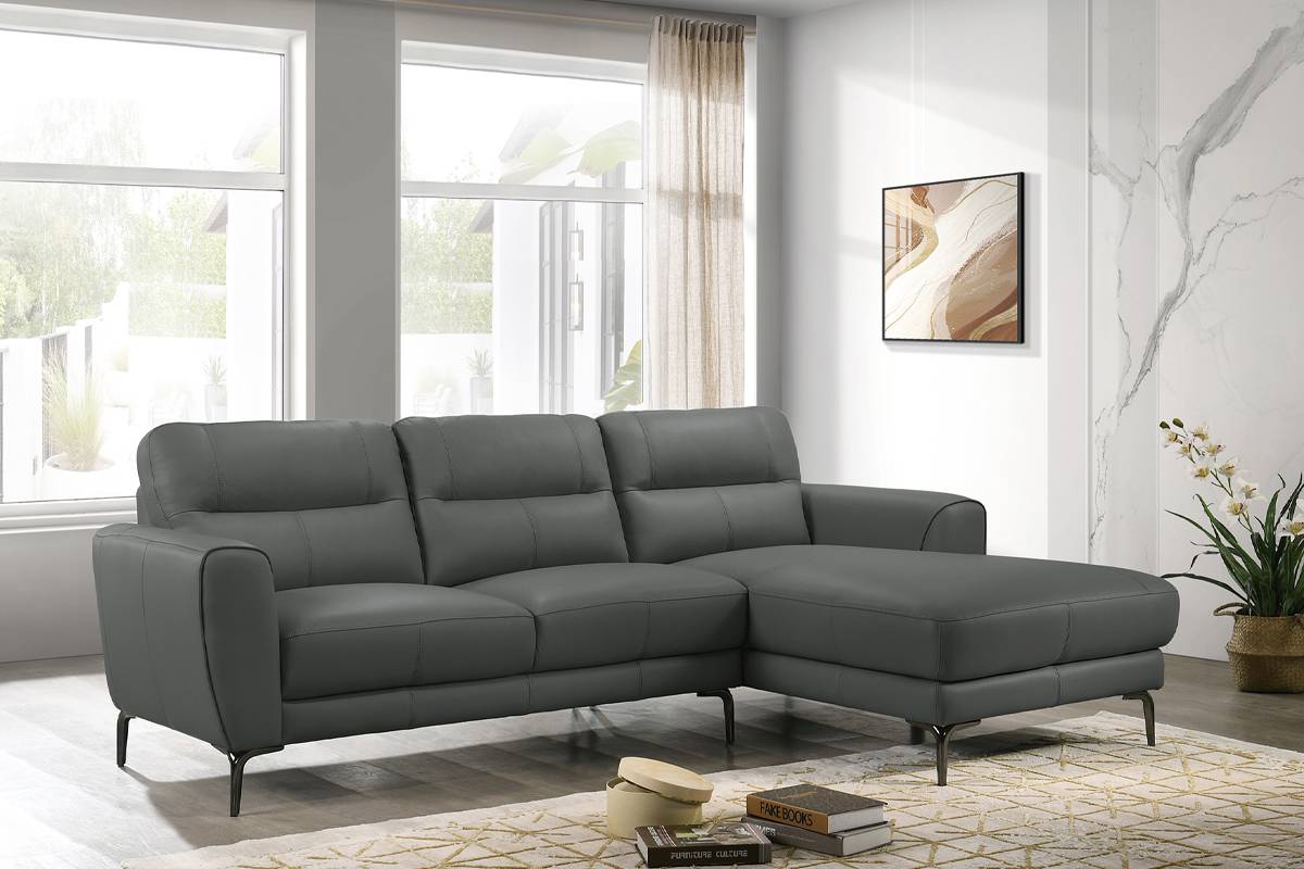 2 Pcs Sectional Set Anthracite