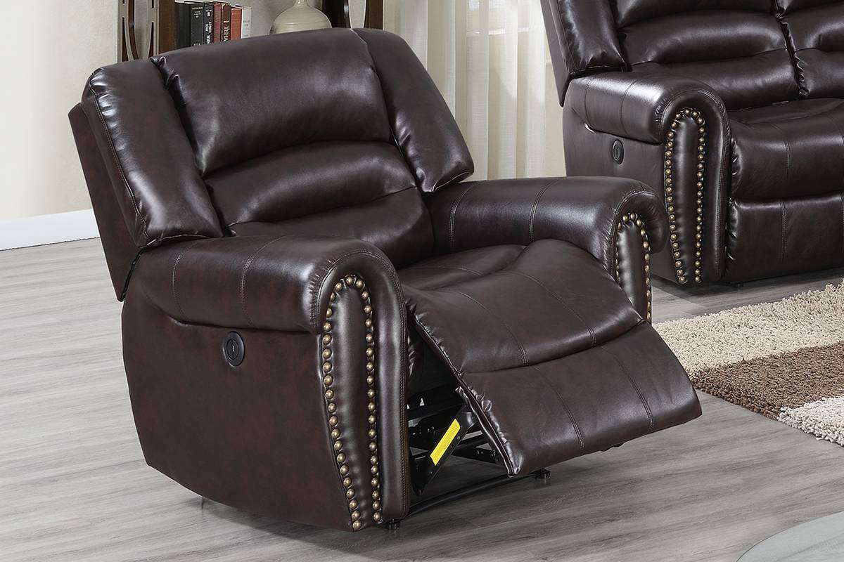 Power Recliner Dark Brown