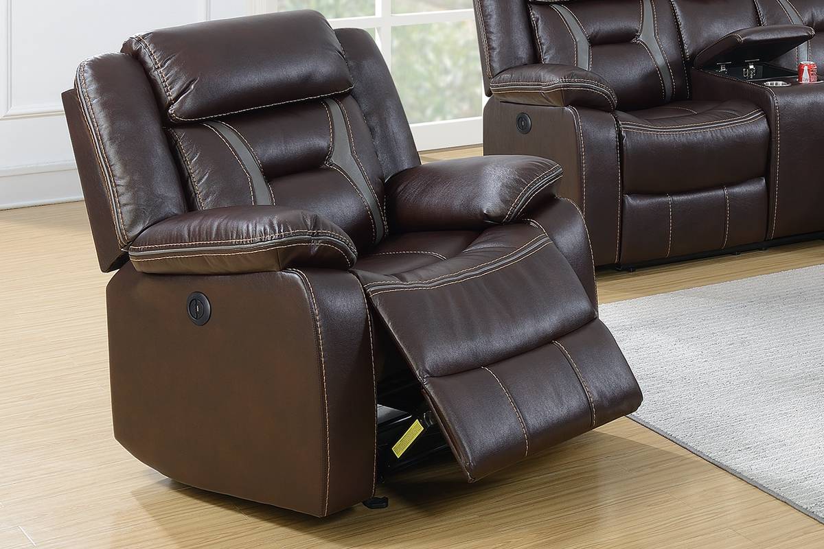 Power Recliner Dark Brown