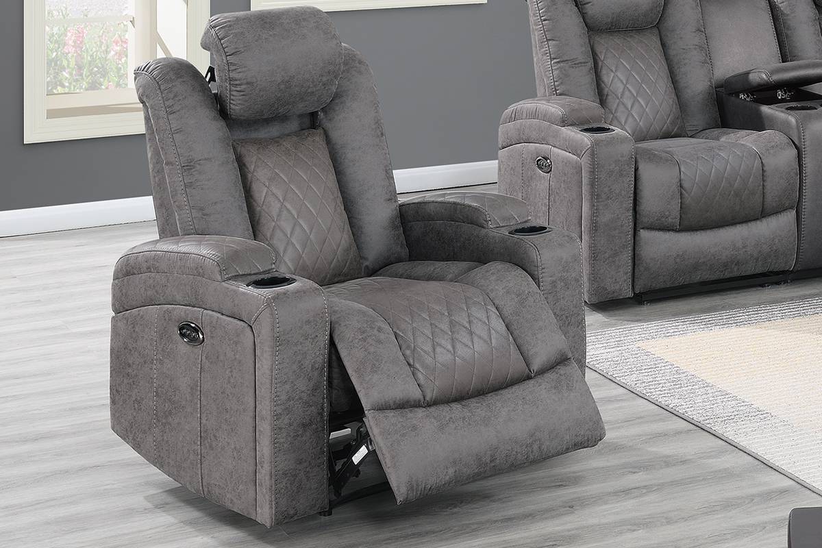 Power Recliner Antique Grey