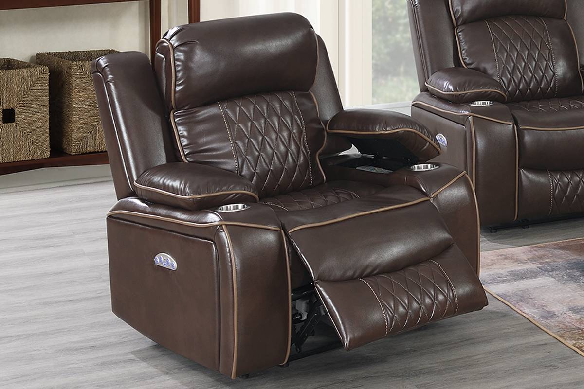 Power Recliner Brown