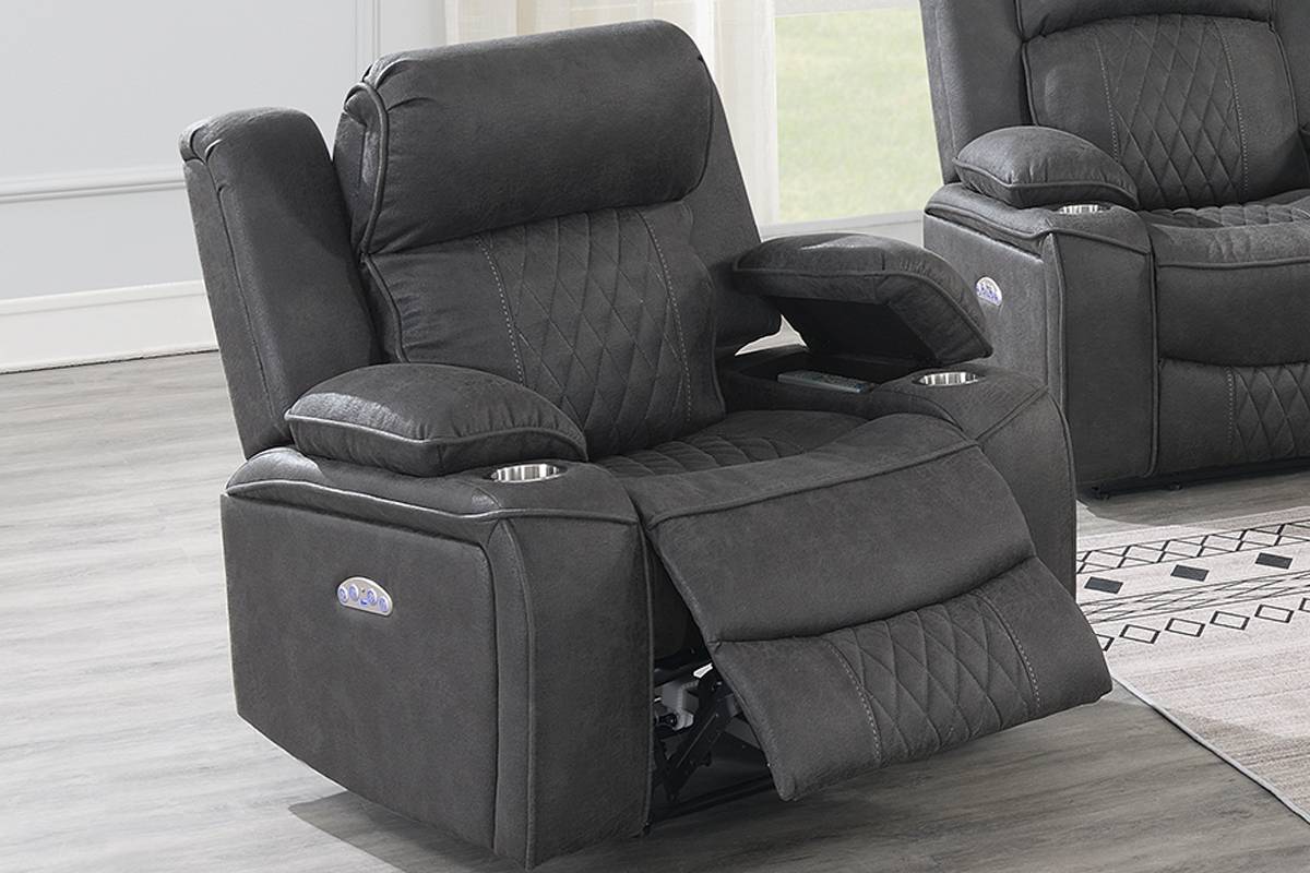 Power Recliner Charcoal