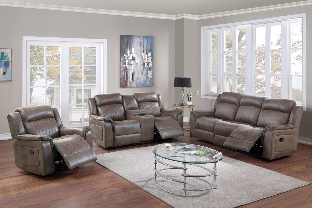 Power Motion Sofa & Loveseat Set Dark Coffee