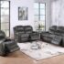 Motion Sofa & Loveseat Set Smoke