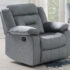 Single Recliner Dark Grey