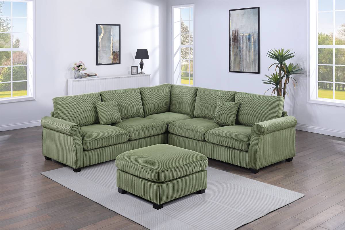 4 Pcs Set Sectional Sage