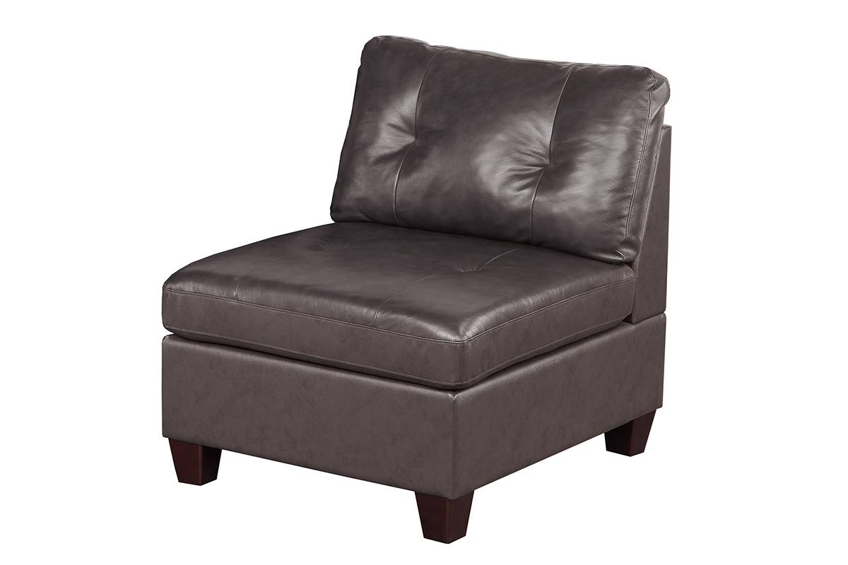 Modular Armless Chair Dark Coffee