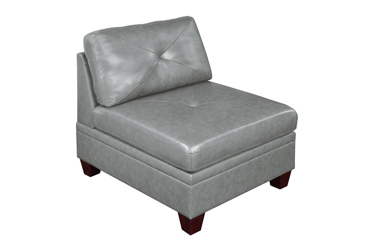 Modular Armless Chair Grey