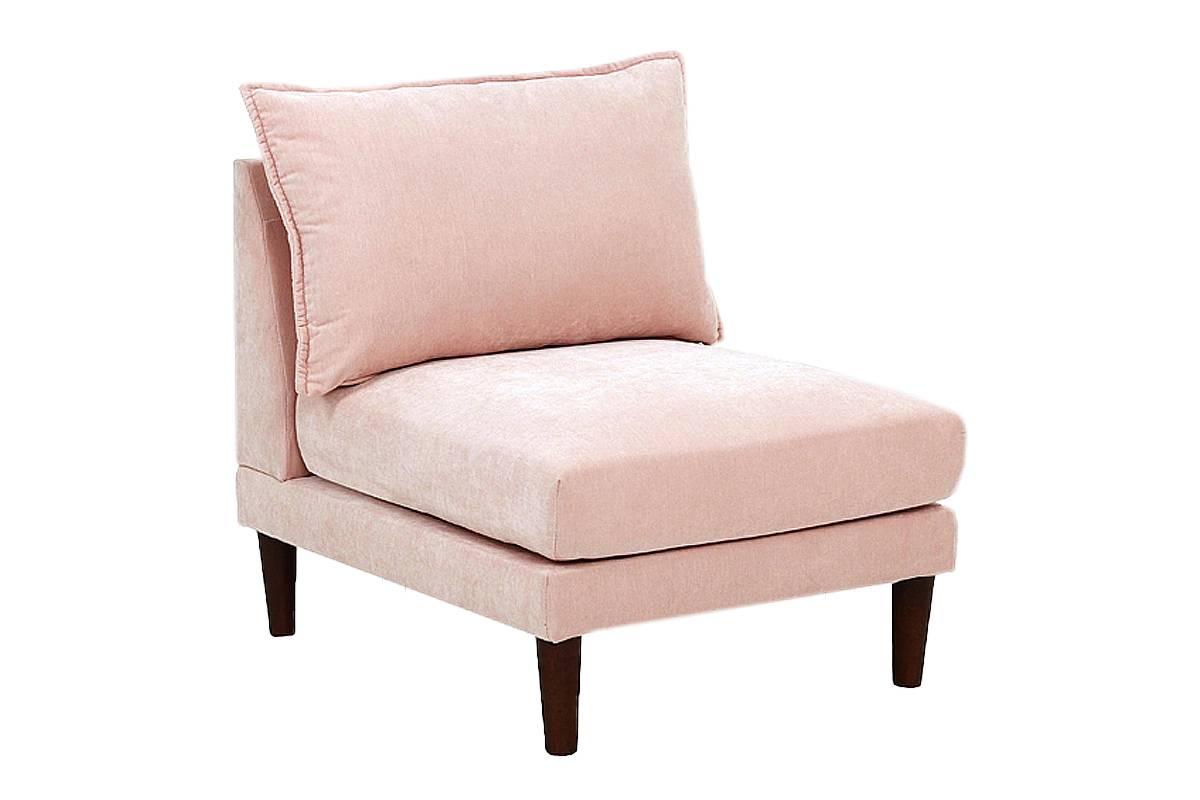 Armless Chair Blush