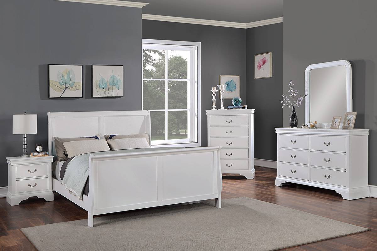 Queen Size Bed White
