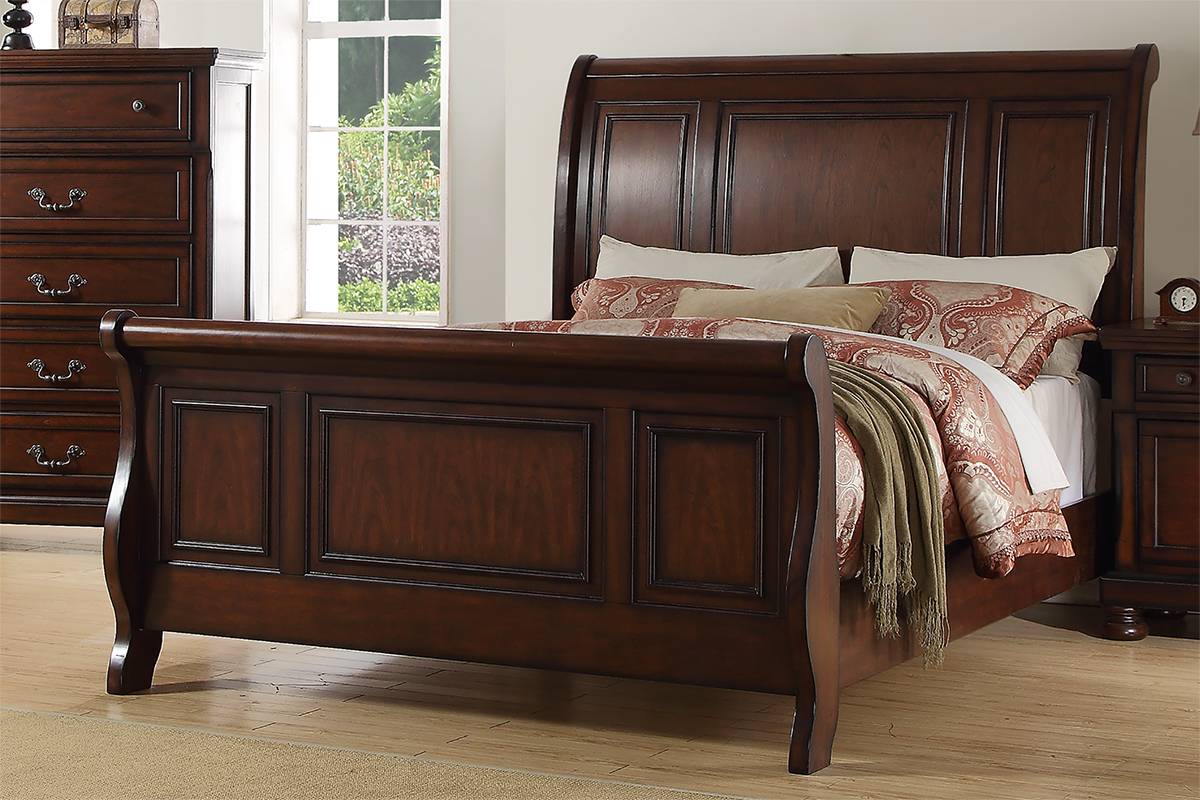 Eastern King Bed Brown