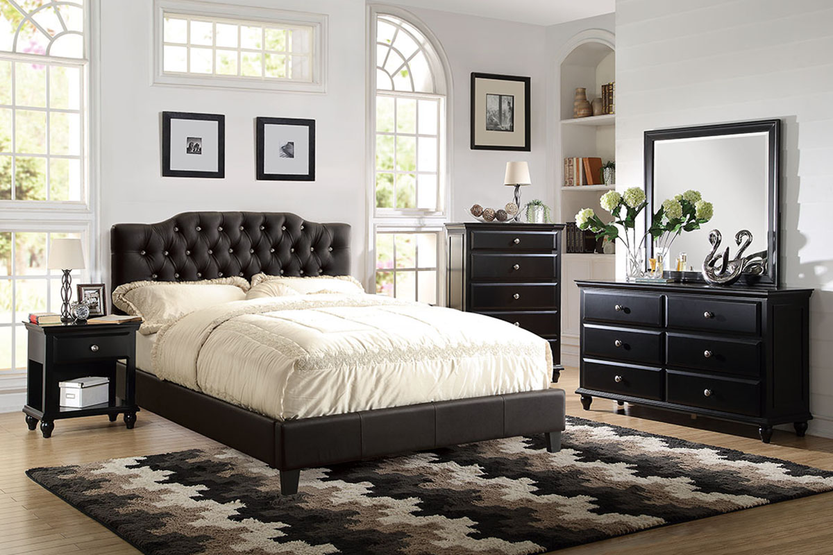 Queen Size Bed Black