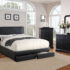 Full Size Bed w/ 2 Drawers Black