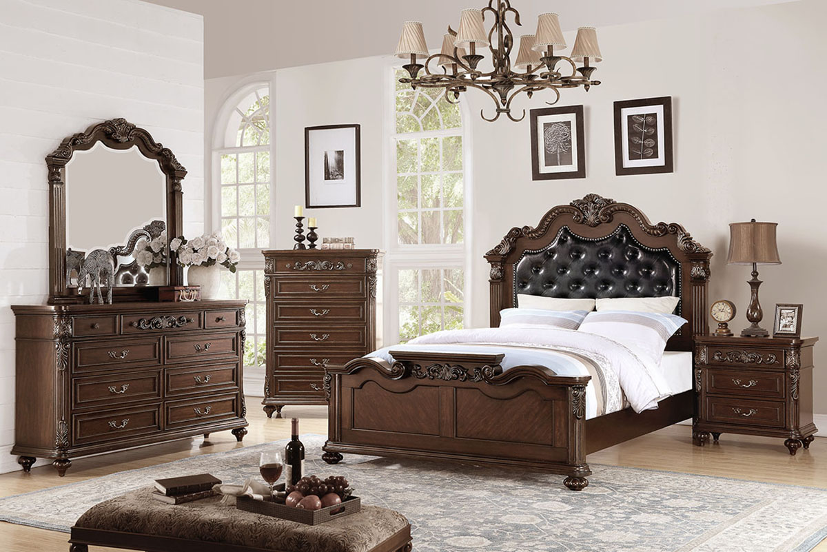 Eastern King Bed Brown