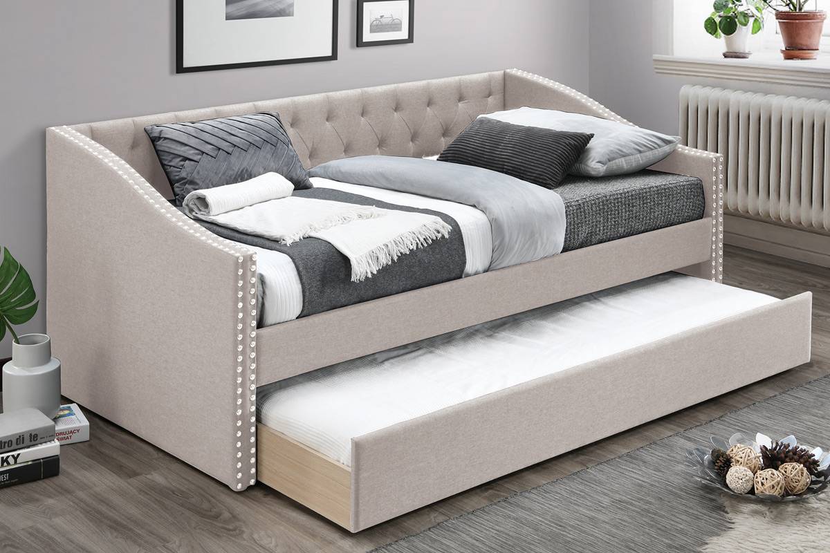 Day Bed Slats + Trundle Light Brown