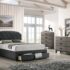 Twin Size Bed w/ Drawer Charcoal