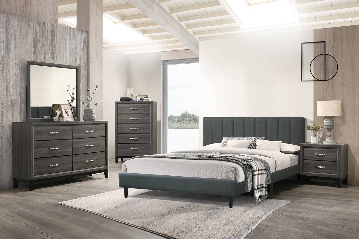 Full Size Bed Charcoal