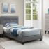 Twin Size Bed Grey