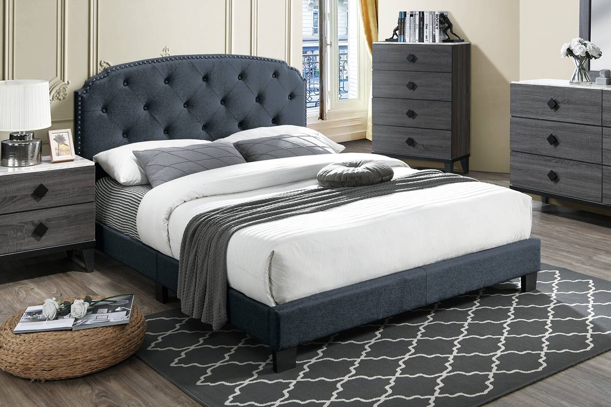 Full Size Bed Charcoal