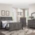 California King Bed Grey