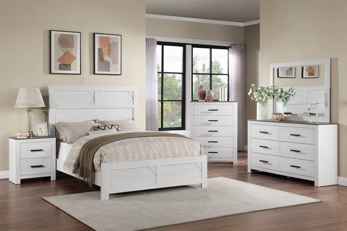 Queen Size Bed White