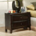Phoenix 2-Drawer Nightstand Deep Cappuccino