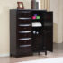 Phoenix 6-Drawer Door Chest Deep Cappuccino