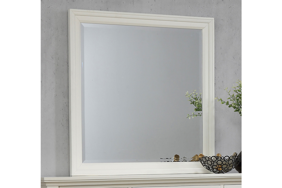 Sandy Beach Dresser Mirror Cream White