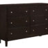 Carlton 6-Drawer Dresser Cappuccino