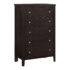 Carlton 5-Drawer Chest Cappuccino