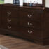Louis Philippe 6-Drawer Dresser Cappuccino