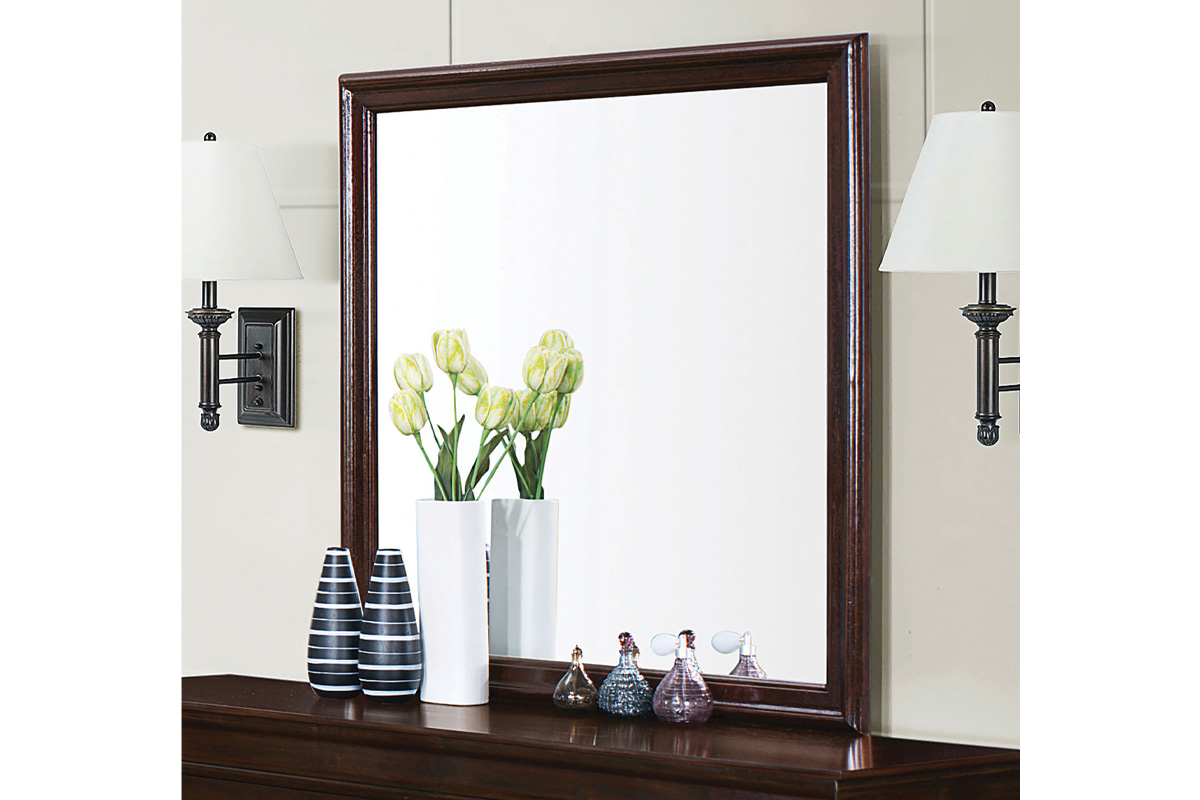 Louis Philippe Dresser Mirror Cappuccino