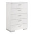 Felicity 5-Drawer Chest Glossy White