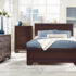 Kauffman Eastern King Panel Bed Dark Cocoa