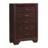 Kauffman 5-Drawer Chest Dark Cocoa