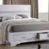 Miranda Full Storage Bed White