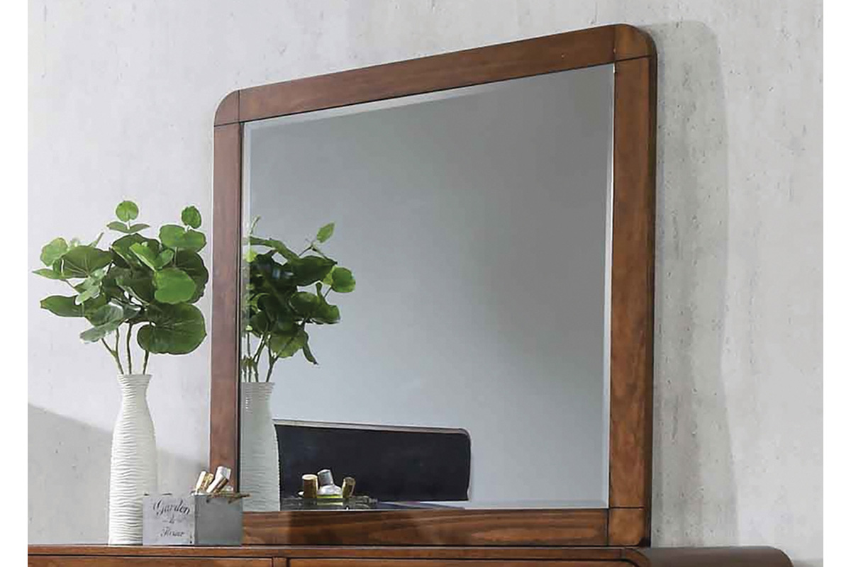 Robyn Rectangular Dresser Mirror Dark Walnut