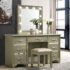 Beaumont 7-Drawer Vanity Desk With Lighting Mirror