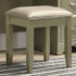 Beaumont Upholstered Vanity Stool Champagne Gold And Champagne